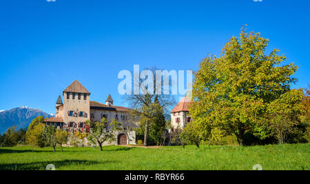Castle Malgolo Europe, Italy, Trentino Alto Adige region, Trento district, Malgolo city, Non valley Stock Photo