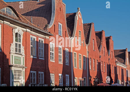 Holländisches Viertel, Backsteinhäuser in der Mittelstraße, Potsdam, Brandenburg, Deutschland, Europa | Dutch Quarter, brickstone houses in Mittelstra Stock Photo