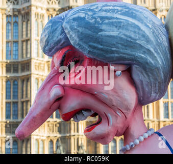 Brexit Monstrosity parked opposite Parliament, Old Palace Yard, Westminster.  Featuring: caricature, Theresa May Where: London, United Kingdom When: 12 Dec 2018 Credit: Wheatley/WENN Stock Photo