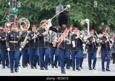 US Army marching band at National Memorial Day parade - Washington ...