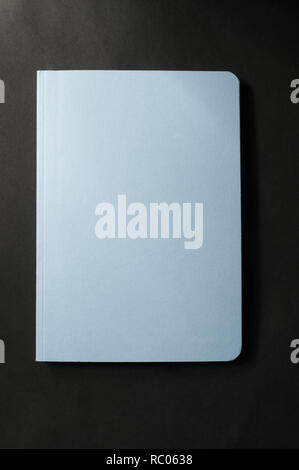 notebook diary on black background Stock Photo