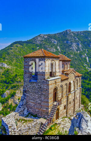 Asen's Fortress), is a medieval fortress in the Bulgaria near Asenograd Stock Photo