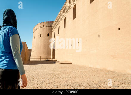 View of Arg-e Bam - Bam Citadel, near city of Kerman, rebuilt after earthquake, Iran Stock Photo