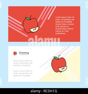 Apple Abstract Corporate Business Banner Template Horizontal