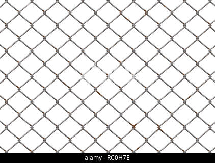 metal chainlink fence Stock Photo