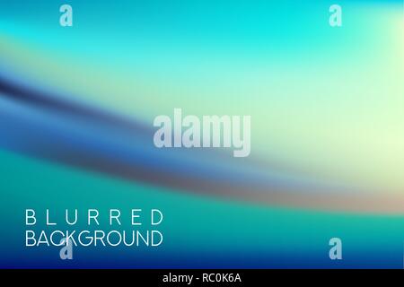 horizontal wide blue pink sky blurred background. Sunset and sunrise sea blurred background Stock Vector