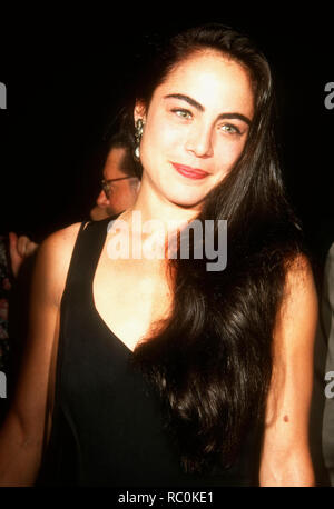 BEVERLY HILLS, CA - AUGUST 18: Actress Yancy Butler attends Universal Pictures' 'Hard Target' Premiere on August 18, 1993 at Academy Theatre in Beverly Hills, California. Photo by Barry King/Alamy Stock Photo Stock Photo