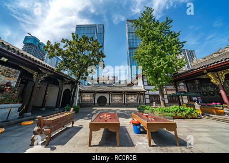 CHENGDU, CHINA - SEPTEMBER 28: This Is Taikoo Li A Popular Urban Shopping  District With Traditional Chinese Architecture In The Downtown Area On  September 28, 2018 In Chengdu Stock Photo, Picture and