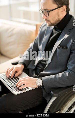 Businessman working on laptop Stock Photo