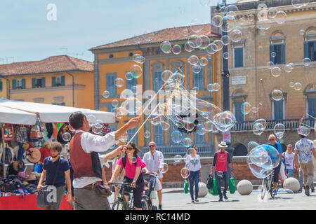 Street scene, Pisa, Tuscany, Italy, Europe Stock Photo