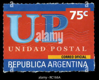 Postage stamp from Argentina in the Postagent series issued in 2001 Stock Photo