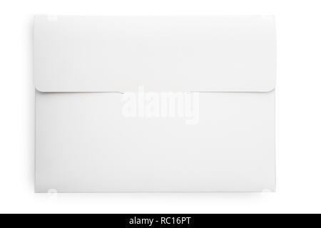 Envelope on white background isolated, close-up Stock Photo