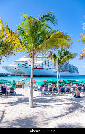 Grand Turk, Turks and Caicos Islands visiting on P&O Arcadia during a Christmas and New Year cruise. Stock Photo