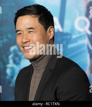 Celebrities attend 'Aquaman' film premiere at TCL Chinese Theater in Hollywood.  Featuring: Randall Park Where: Santa Monica, California, United States When: 12 Dec 2018 Credit: Brian To/WENN.com Stock Photo