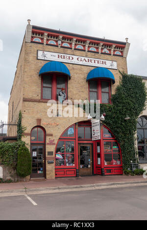 The Red Garter Inn cafe and bed and breakfast hotel in Williams, known as the gateway to Grand Canyon National Park, in northern Arizona, USA. Stock Photo