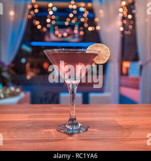 A cocktail is an alcoholic mixed drink, which is either a combination of spirits, or one or more spirits along with other ingredients Stock Photo