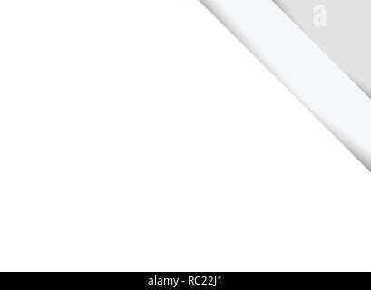 Abstract clear paper cut background with shadow, vector eps10 Stock Vector
