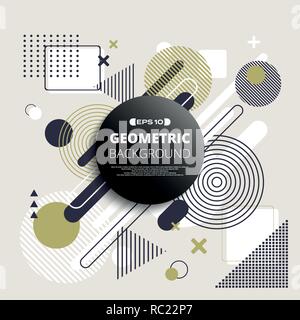 Abstract of geometric pattern background with space in center, vector eps10 Stock Vector