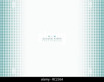 Abstract of blue dot pattern of side space background, vector eps10 Stock Vector