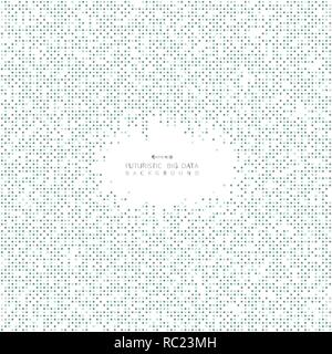 Abstract big data blue square pattern grid futuristic digital background, vector eps10 Stock Vector
