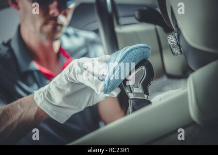Car Detailing Service Deep Interior Cleaning Stock Photo