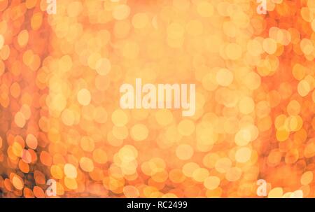 Warm orange lights bokeh Stock Photo - Alamy