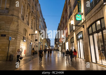 Bordeaux - Rue Sainte Catherine. Longest pedestrian shopping street in ...