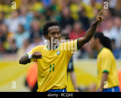 FIFA WM Stadion Dortmund,  Germany 27.6.2006, FIFA World Cup Germany 2006, round of 16, Brazil vs Ghana 3:0  ---  ZE ROBERTO   (BRA) Stock Photo