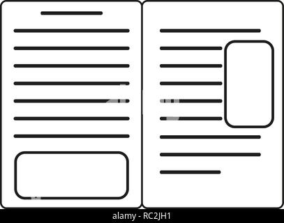 Newspaper Icon. Professional, pixel perfect icons optimized for both large and small resolutions. eps 10 Stock Vector