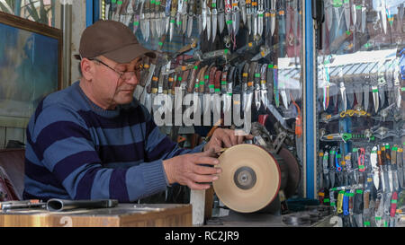 Knife Sharpening Whetstone Sharpener Grindstone Abrasive Stock Photo  739978246