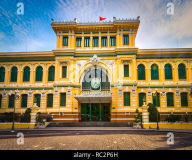 Saigon Central Post Office in the downtown Ho Chi Minh City, Vietnam Stock Photo