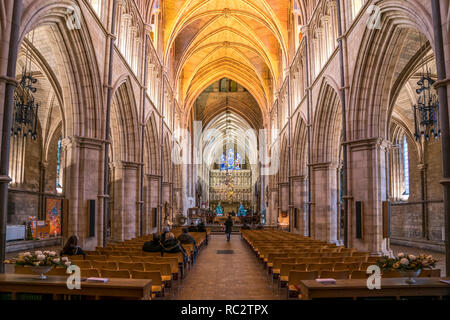 Innenraum der Southwark Cathedral, London, Vereinigtes Königreich Großbritannien, Europa |  Southwark Cathedral interior, London, United Kingdom of Gr Stock Photo