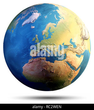 Planet Earth globe Stock Photo