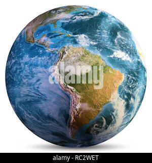 Planet Earth continents Stock Photo