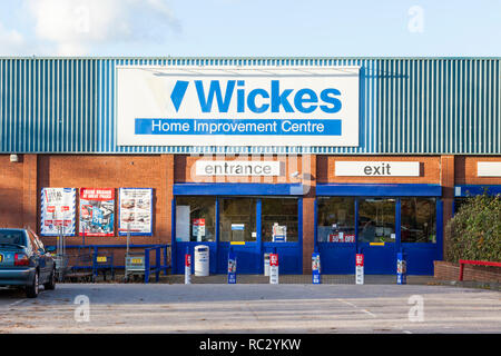 Wickes Home Improvement Centre DIY store, Nottingham, England, UK Stock Photo