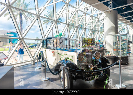 Saint Petersburg, USA - jun 16, 2018: Car view at the Salvador Dali museum in St Petersburg Stock Photo