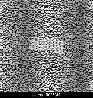 Abstract mesh or fiber texture. Intersecting broken lines. Industrial background Stock Vector