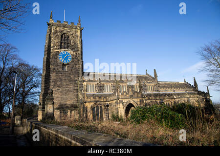 All Hallows Church formerly listed as Church of all Saints in Northgate, Almondbury, Huddersfield Stock Photo