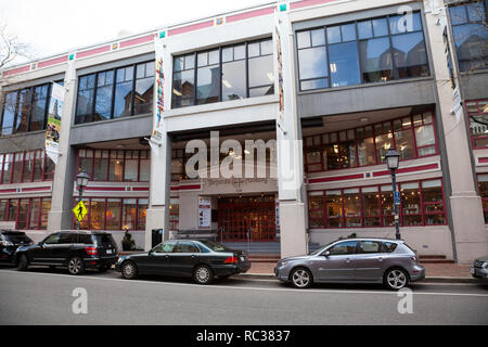 View of the front of the Torpedo Factory Art Center in the Old Town Alexandria, Virginia, USA Stock Photo