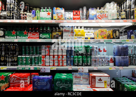 Supermarket beer shelves, England, UK Stock Photo: 43317380 - Alamy