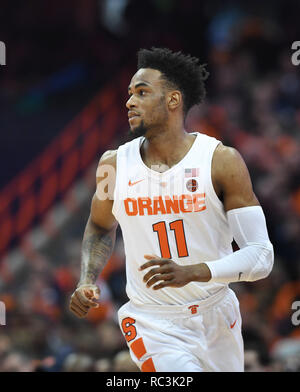 Syracuse, NY, USA. 12th Jan, 2019. Syracuse sophomore forward Oshae Brissett (11) during the first half of play. Georgia Tech defeated Syracuse 73-59 at the Carrier Dome in Syracuse, NY. Photo by Alan Schwartz/Cal Sport Media/Alamy Live News Stock Photo