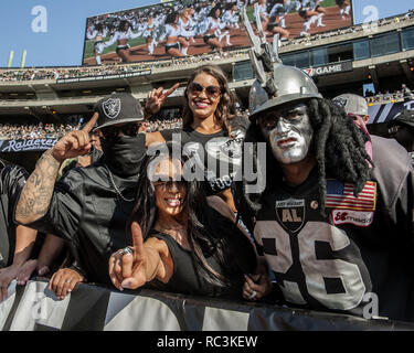 Oakland, California, USA. 30th Aug, 2015. ''Doctor Death'' and friends give Arizona Cardinals greetings from the black hole on Sunday, August 30, 2015 at O.co Coliseum in Oakland, CA. The Cardinals defeated the Raiders 30-23 in a preseason game. Credit: Al Golub/ZUMA Wire/Alamy Live News Stock Photo