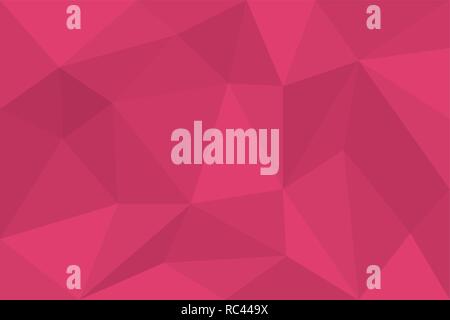 Abstract background pattern made with polygonal and triangular shapes in tones of pink. Modern, futuristic vector art. Stock Vector