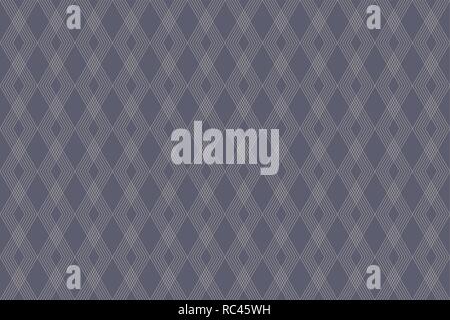 Seamless, abstract background pattern made with repetitive zigzag lines in blue / grey color. Decorative vector art. Stock Vector