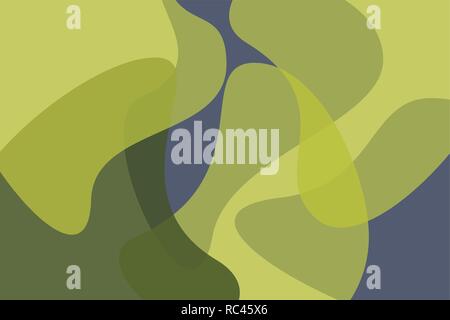 Abstract background pattern made with organic, geometric shapes in blue and green colors. Playful and modern vector art. Stock Vector