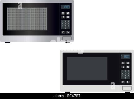 Abstract microwave, isolated on a white background - vector illustration Stock Vector