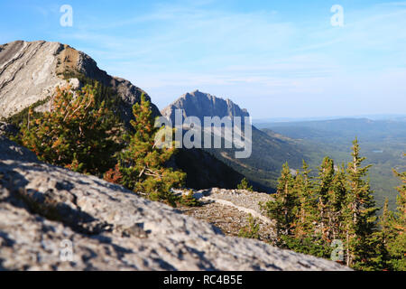 view on Mount Yamnuska, Kananaskis country,Alberta,Canada Stock Photo