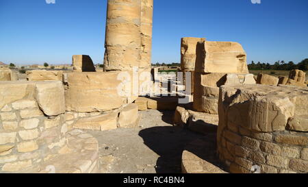 in africa sudan soleb  the antique temple of the black pharaohs in the middle of the desert Stock Photo