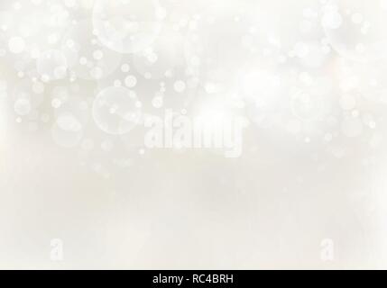 Abstract sunlight blurred light brown background with bokeh lights effect and copy space. Vector illustration Stock Vector