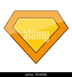 Bright superhero color logo on white background. Vector illustration.. Superhero logo in flat design Stock Vector